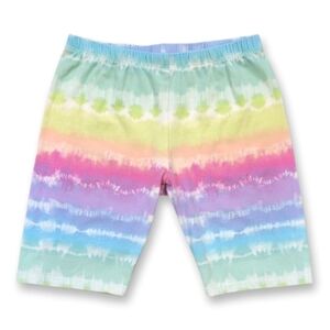 3/$20 Childrens Place Rainbow Tie Dye Girls Bike Shorts Size Large 10 12 Summer